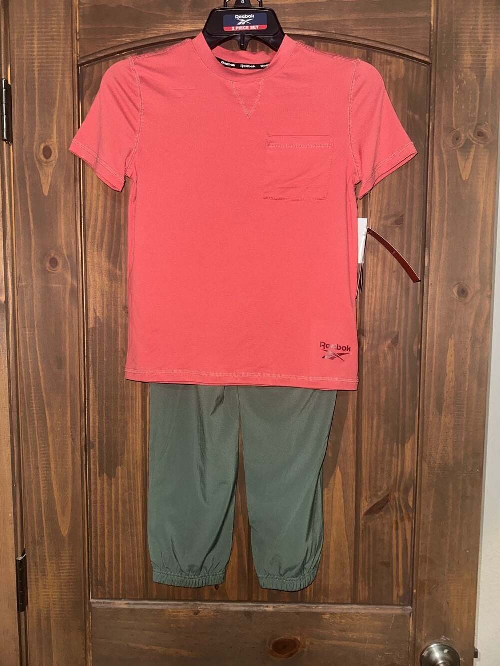 Reebok 2PC Woven Pant Set Berry Size 8